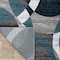 World Rug Gallery Contemporary Abstract Circles Soft Runner Rug 2' x 7'2'' Blue 105BLUE2X7 - alternate 3